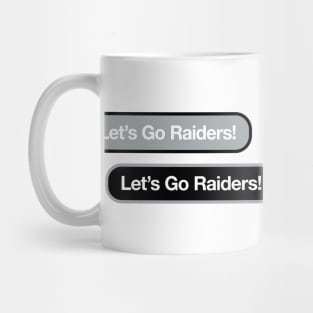 Let's Go Raiders Text Message Mug